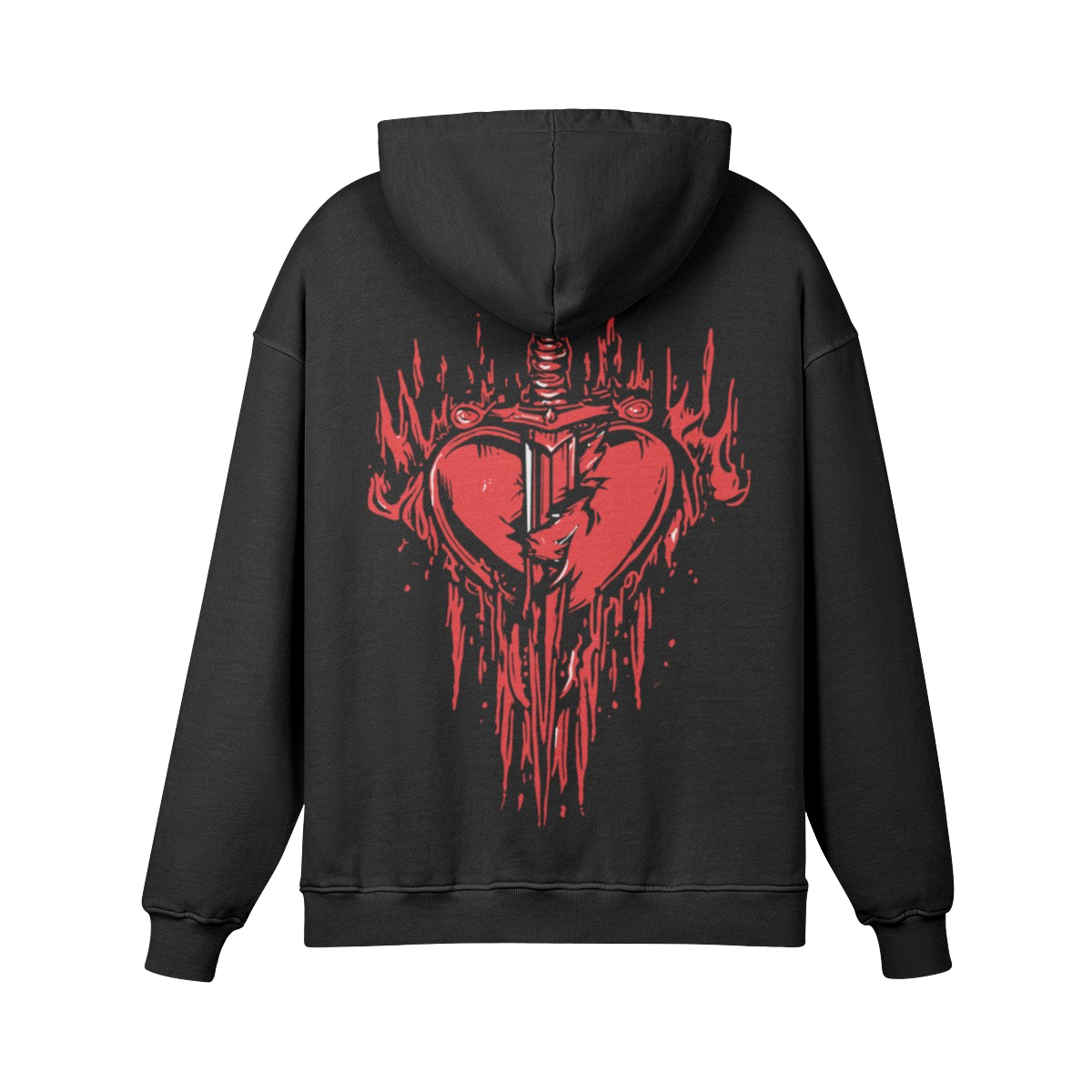 BROKEN HEART — Washed Oversized Hoodie