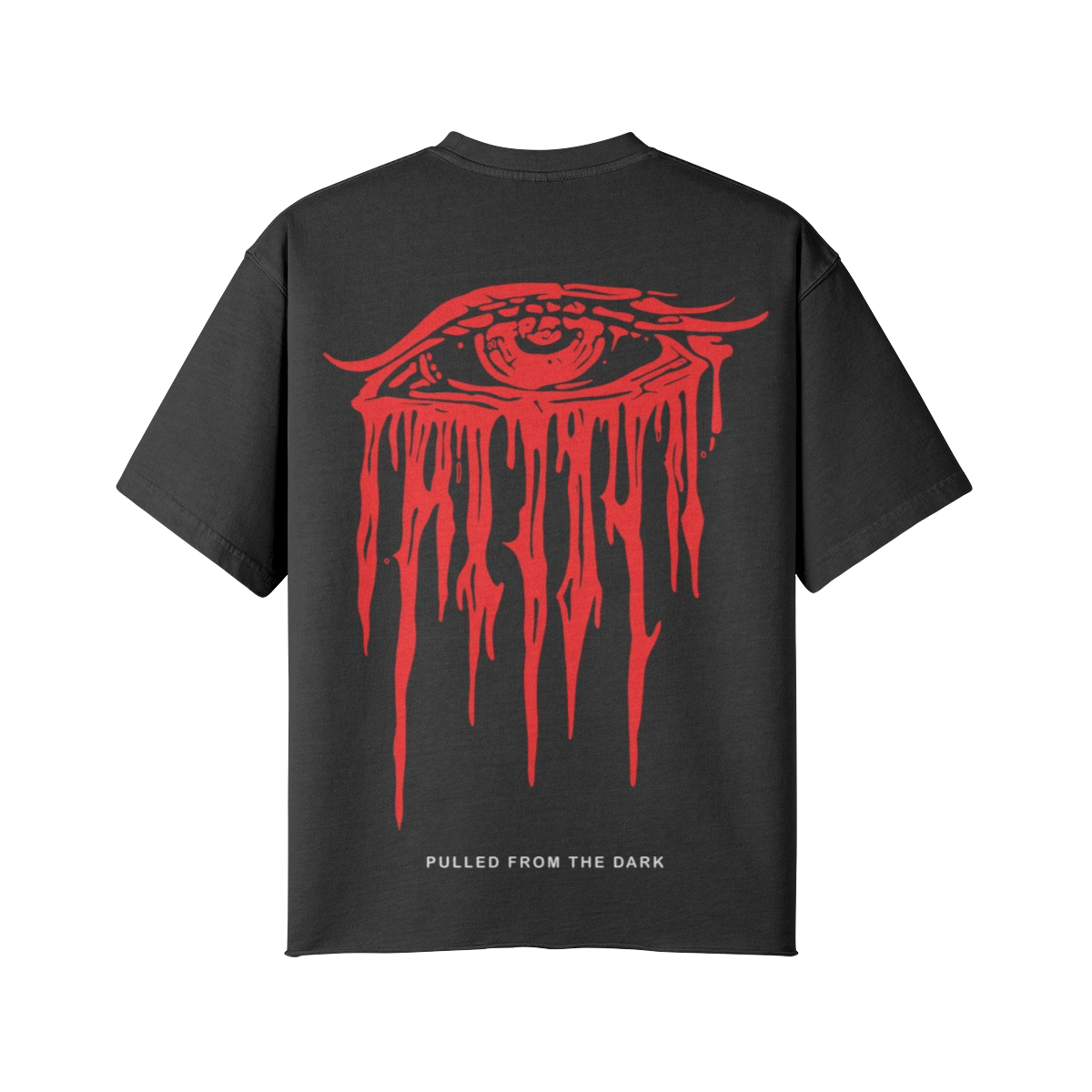 PULLED FROM THE DARK — Raw Hem Oversized Tee