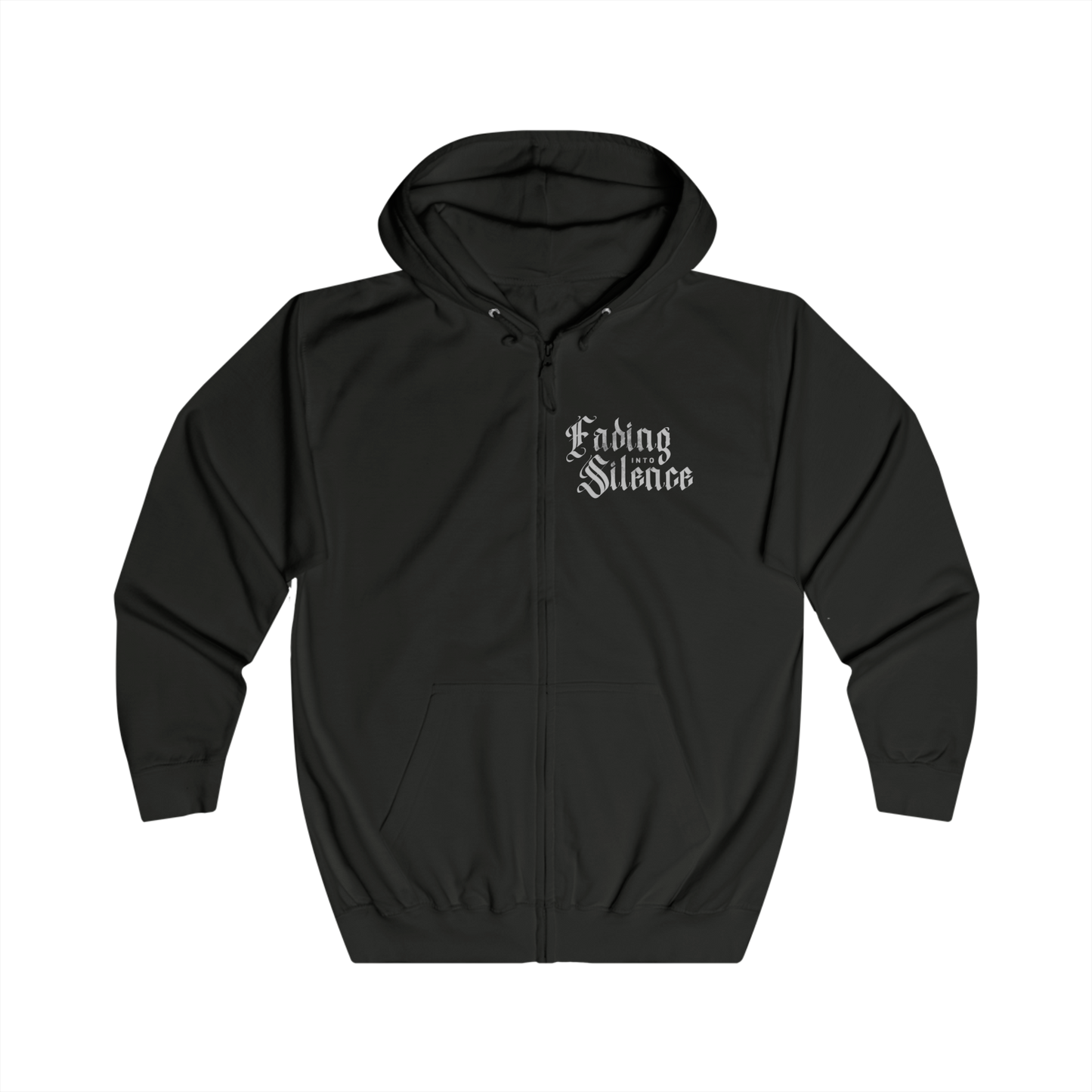 Fading Into Silence Unisex Full Zip Hoodie