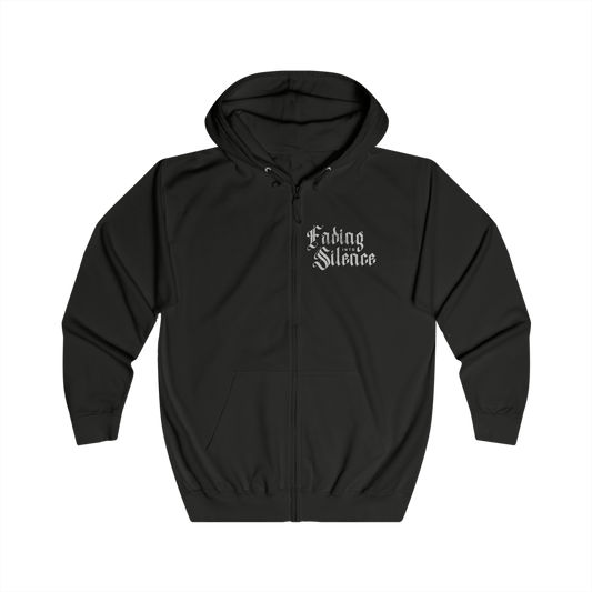 Fading Into Silence Unisex Full Zip Hoodie