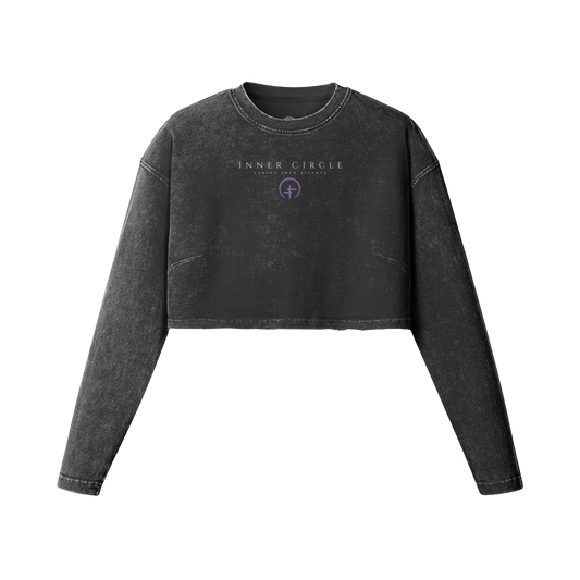 INNER CIRCLE - Washed Cropped Long Sleeve Tee