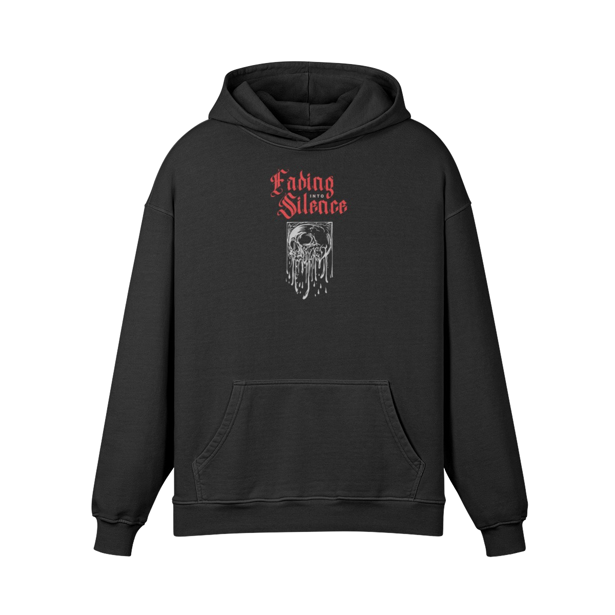 MELTING SKULL — Washed Oversized Hoodie