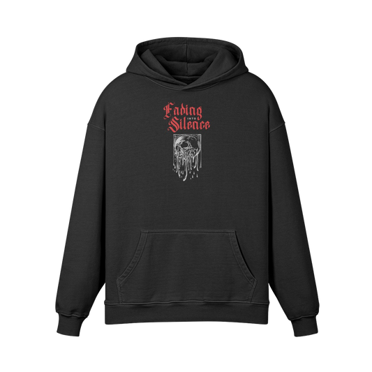 MELTING SKULL — Washed Oversized Hoodie