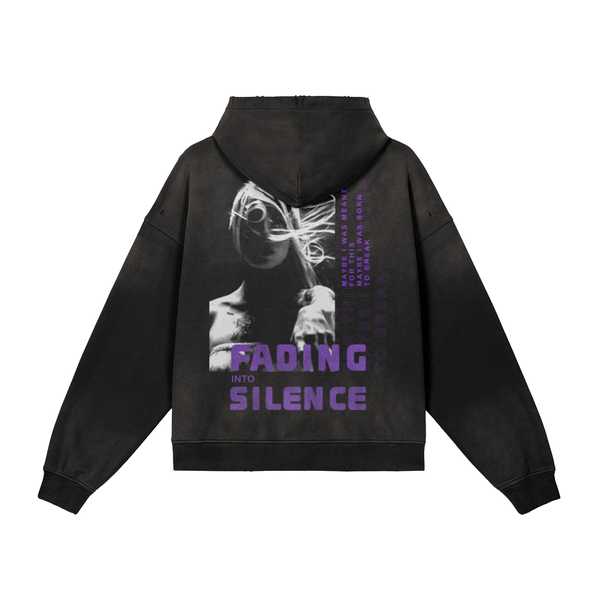 THE SIGNAL - Sun Faded Distressed Full-Zip Hoodie